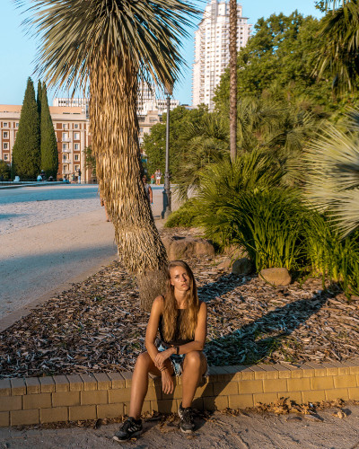 Instagrammable Place Parque del Oeste in Madrid, Spain