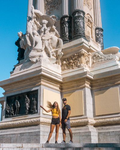 Instagrammable Place Retiro Pond in Madrid, Spain