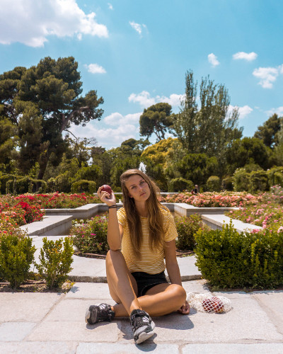 Instagrammable Place Rose Garden in Retiro Park, Madrid, Spain