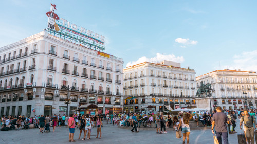 Puerta del Sol in Madrid, Spain