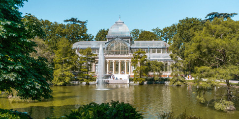 Crystal Palace in Retiro Park, Madrid, Spain