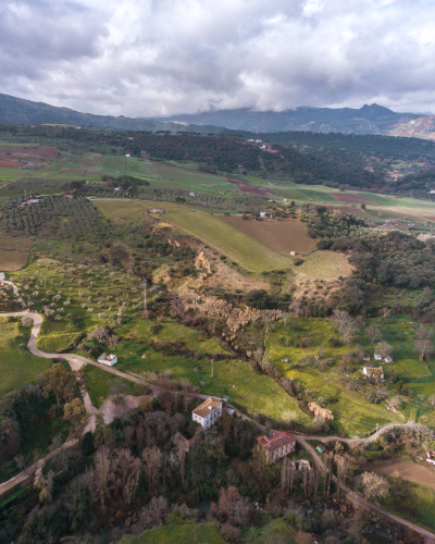 View from Alameda del Tajo in Ronda, Spain