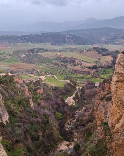 View from Puente Nuevo in Ronda, Spain