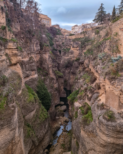 View from Puente Viejo in Ronda, Spain
