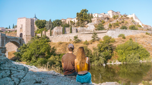 Alcantara Bridge in Toledo, Spain