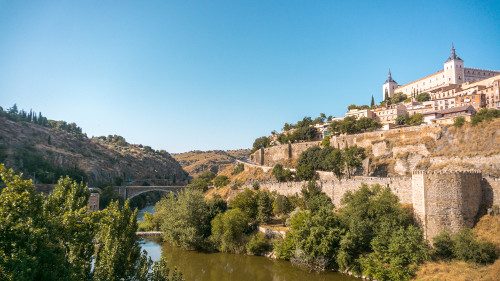 Alcantara Bridge in Toledo, Spain