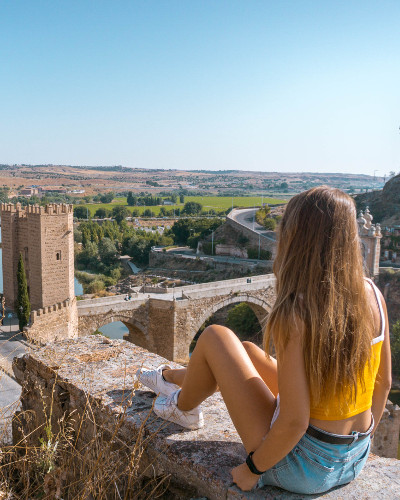 Instagrammable place Alcantara Bridge in Toledo, Spain