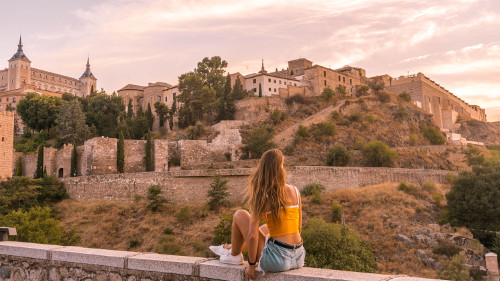 Alcantara Bridge in Toledo, Spain