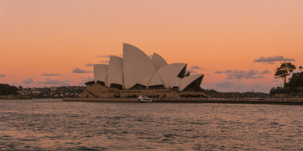 Sunset at the Sydney Opera House, Australia