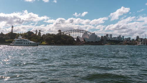 View from the Royal Botanic Garden in Sydney, Australia